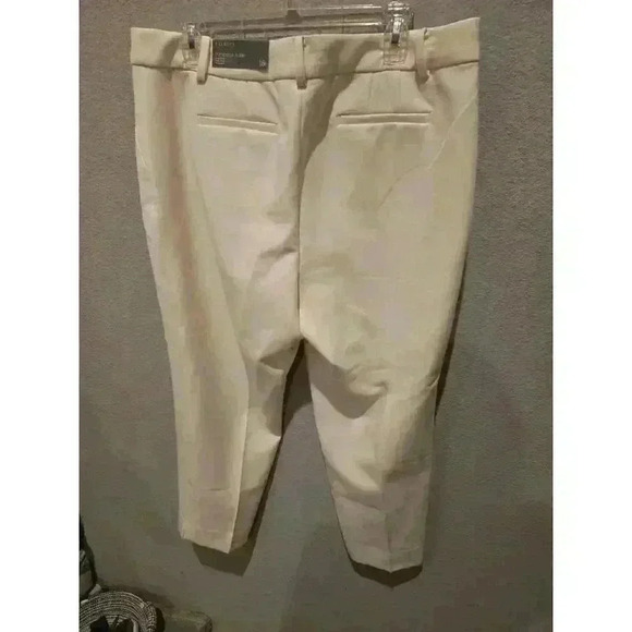 Talbots Women's Ankle Pants 16P Petite White Straight Leg Casual - Picture 7 of 10